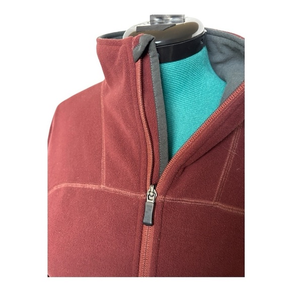 REI Burnt Red Full-Zip Fleece Jacket - Picture 6 of 8